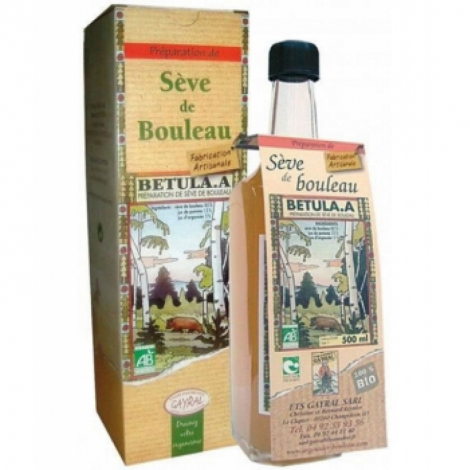Gayral Préparation de Sève de Bouleau Bio avec Etui 500ml