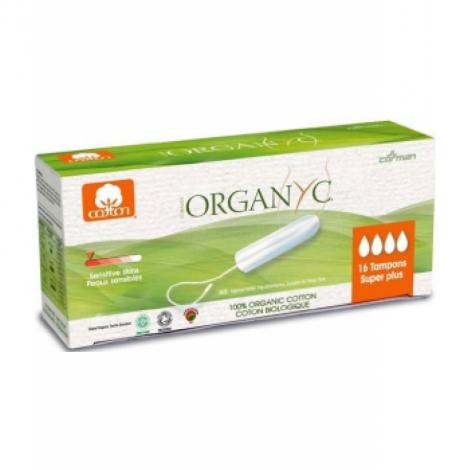 Organyc Tampons Super Plus sans applicateur Boîte de 16 Organyc