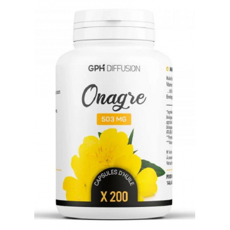 GPH Diffusion Huile d'Onagre bio 503mg 200 capsules GPH Diffusion