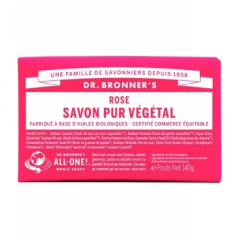 Dr Bronners Savon solide à la Rose