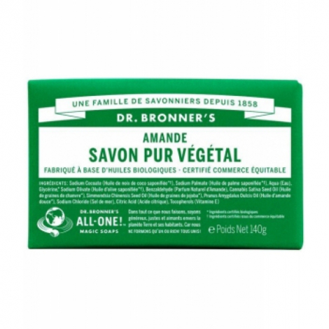 Dr Bronners Savon solide à l'Amande Dr Bronners