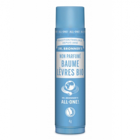 Dr Bronners Baume à lèvres Neutre (sans parfum) bio 4g