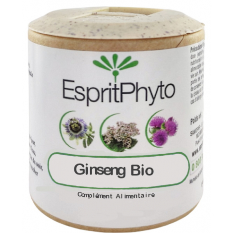Esprit phyto GINSENG bio  90 GÉLULES Esprit phyto