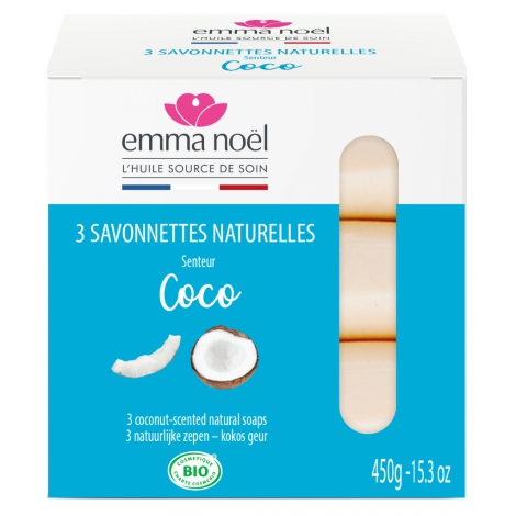 Emma Noël Pack 3 Savons Coco