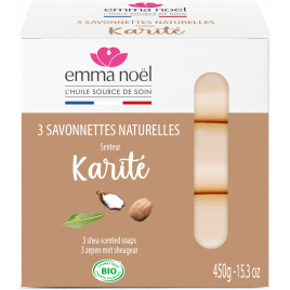 Emma Noël Pack 3 Savonnettes Karité Surgras Emma Noël