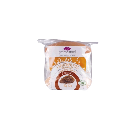 Emma Noël Pack 3 Savons Argile Colorée