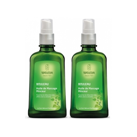 Weleda Duo Huiles de massage minceur bouleau 2x100ml le 2eme à moins 50%