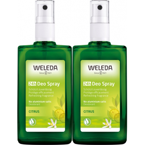 Weleda Duo Déodorant spray Citrus 2X100ml