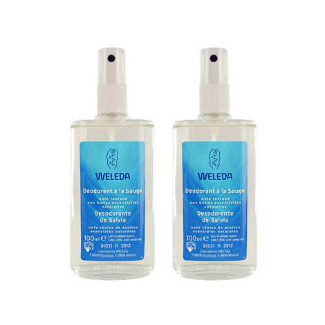 Weleda Duo Déodorant spray Sauge 2X100ml Weleda