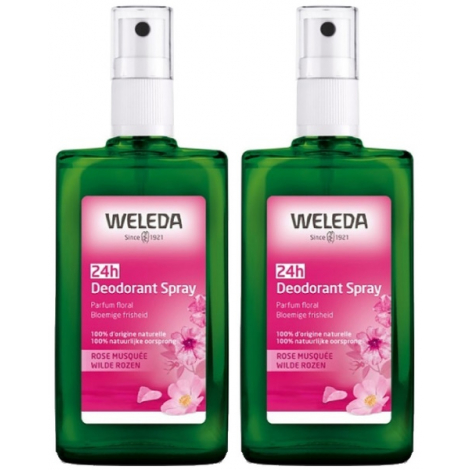 Weleda Duo Déodorant spray Rose de Damas 2X100ml
