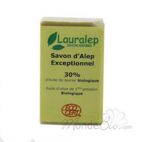 Lauralep Savon d'Alep Exceptionnel 30% huile de Laurier 150g Lauralep