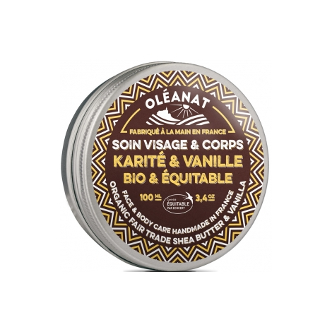 Oleanat Beurre de Karité et Vanille Bio et Equitable 100ml