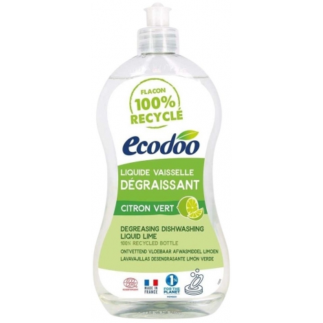 Liquide vaisselle dégraissant citron vert 500ml Ecodoo