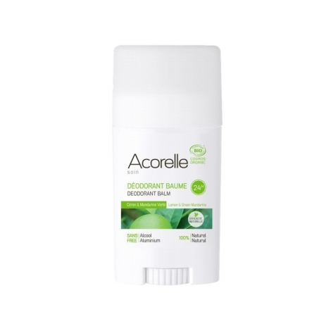 Acorelle Déodorant Baume Stick Citron Mandarine verte 40gr Acorelle