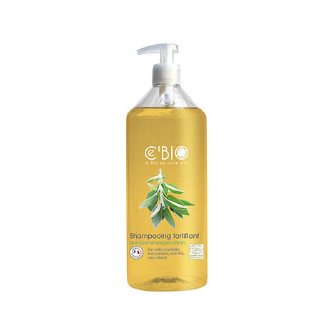C'bio Shampooing fortifiant Quinquina Sauge Citron 500ml C'bio
