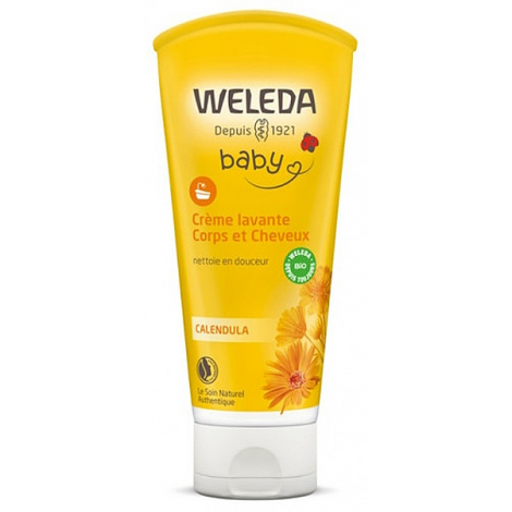 Weleda Crème lavante corps et cheveux au Calendula bébé 200ml