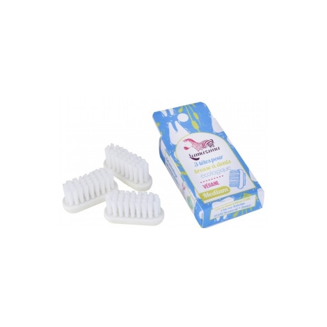 Lamazuna Recharge 3 têtes de brosse à dents Médium