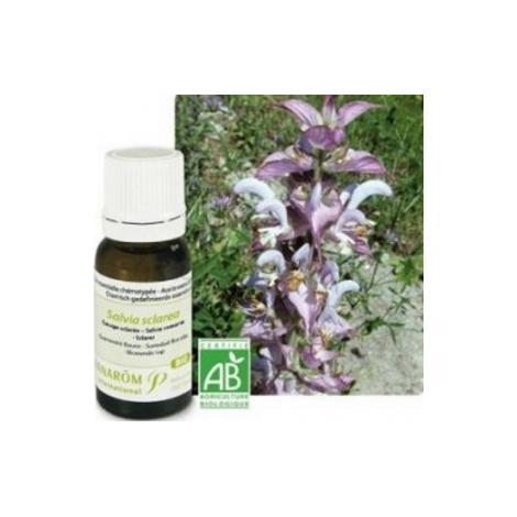 Pranarôm Sauge sclarée Bio Flacon compte gouttes 5ml