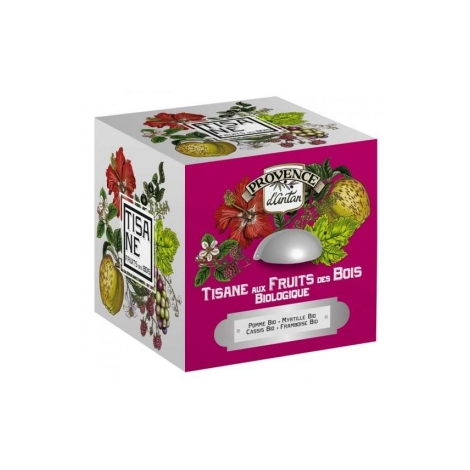 Provence D Antan Tisane Be Cube Fruits des bois bio 24 sachets 60g boite métal Provence D Antan