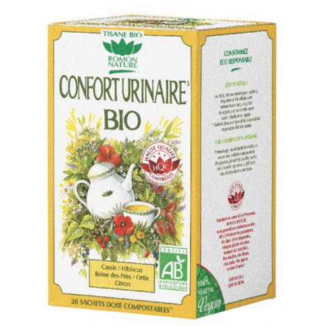 Romon Nature Tisane Confort Urinaire bio 20 sachets 32g Onaturel