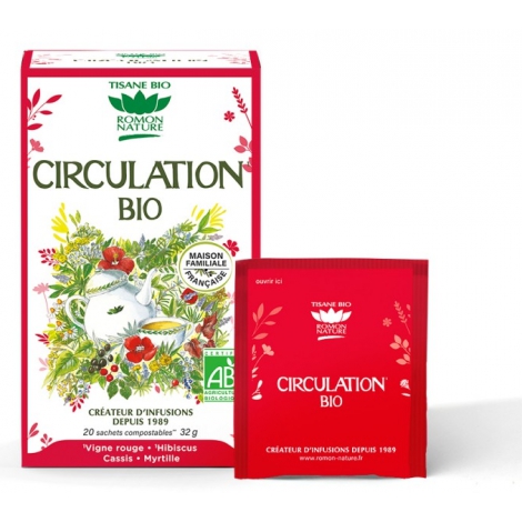 Romon Nature Tisane Circulation bio 20 sachets 32g Romon Nature