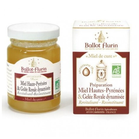 Ballot Flurin Miel de Cure à la gelée royale : Revitalisant Reconstituant 125g Ballot Flurin