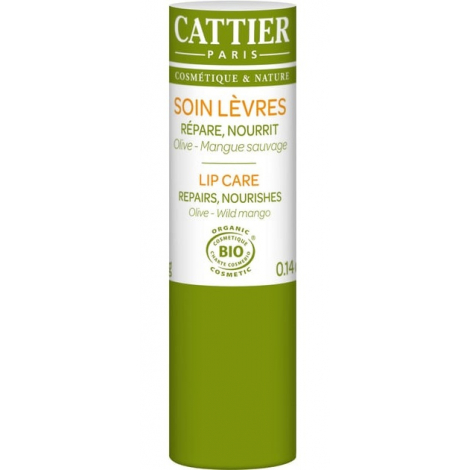 Cattier Baume à lèvres réparateur et ultra nourrissant Olive Mangue 4g Cattier