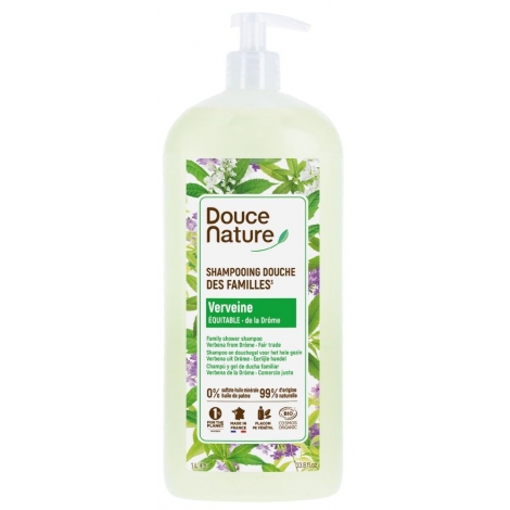 Douce Nature Shampooing Douche Provence Verveine de l'Ardèche 1L Douce Nature