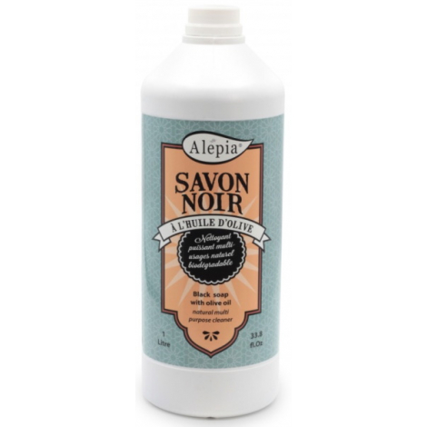 Alepia Savon Noir liquide ménager Multi Usages 1L Alepia