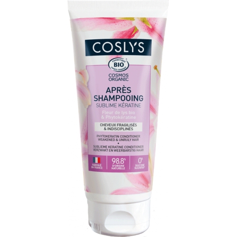 Coslys Après shampooing Kératine Cheveux fragilisés et indisciplinés 250ml Coslys
