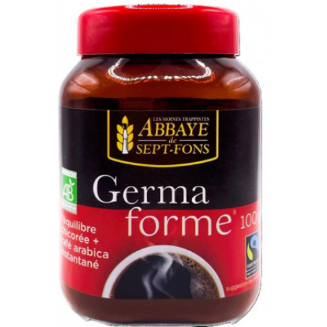 Abbaye de Sept Fons Germaforme Chicorée bio + café arabica bio instantanés 100g Abbaye de Sept Fons