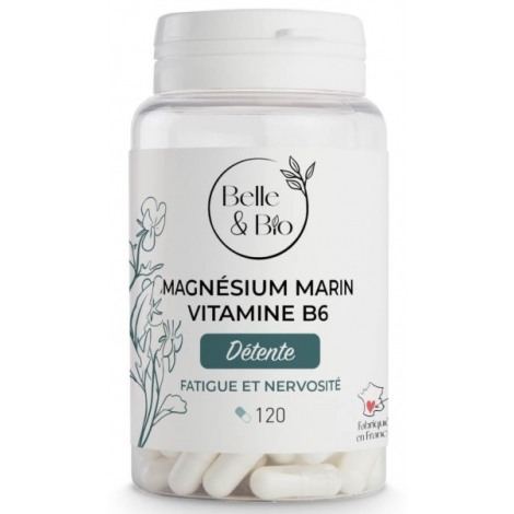 Belle et Bio Magnésium Marin Vitamine B6 120 gélules Onaturel