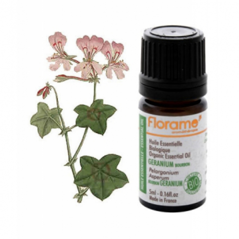 Huile essentielle bio Géranium Bourbon   Florame