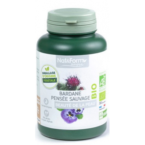 Nat et Form Complexe Bardane Pensée Sauvage 200 gélules Nat et Form