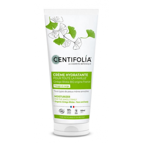 Centifolia Crème hydratante pour toute la famille au Ginkgo Biloba 100ml Centifolia