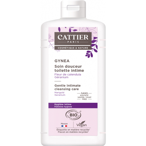 Cattier Soin douceur Gynéa Fleur de Calendula Géranium 500ml Cattier