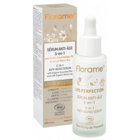 Florame Sérum anti âge 5 en 1 au Lys blanc 30ml Florame