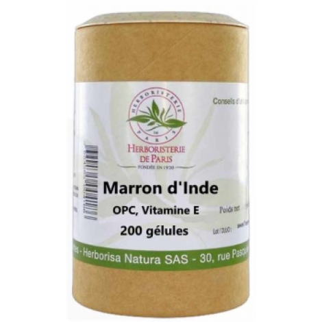 Herboristerie de paris Marronnier d'Inde OPC Pin Raisin Vitamine E 200 Gélules Herboristerie De Paris