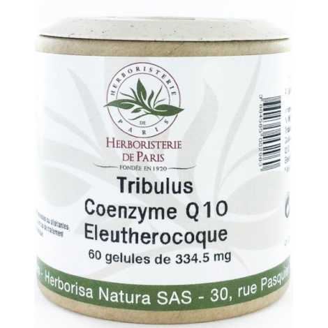 Herboristerie de Paris Tribulus Coenzyme Q10 Eleuthérocoque 60 Gélules Herboristerie De Paris