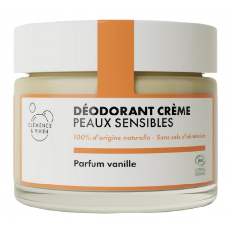 Clémence et Vivien Baume déodorant Peau sensible à la Vanille 50gr Clemence & Vivien