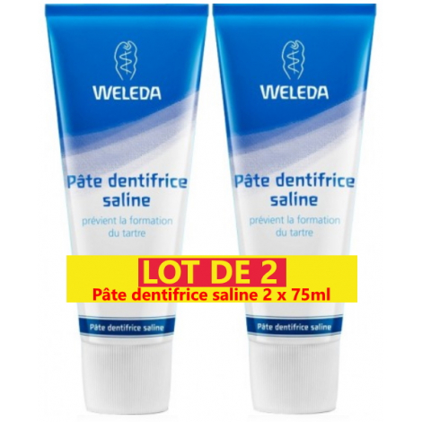 Weleda Duo Pâte dentifrice saline anti tartre 2x75ml Weleda