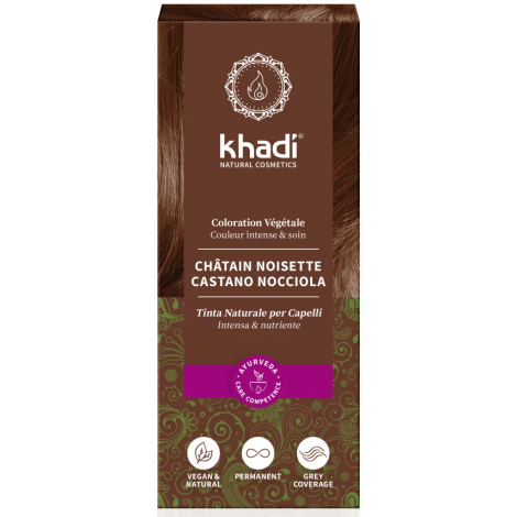 Khadi Teinture aux Plantes Noisette Naturel 100g Khadi