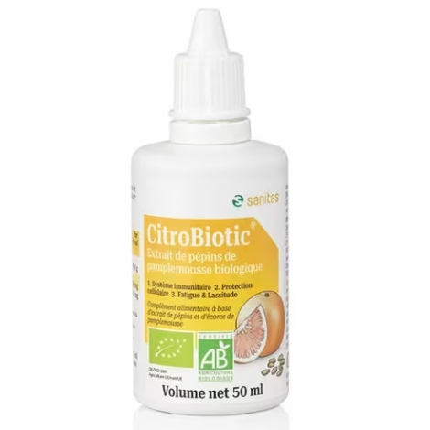 Citrobiotic Extrait de pépins de Pamplemousse 50 ml Citrobiotic