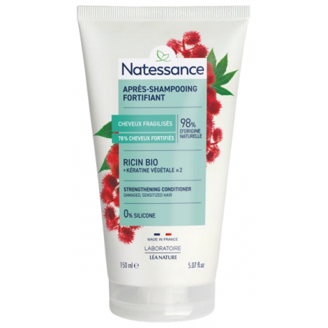 Natessance Après Shampoing Ricin et Kératine Végétale 150ml Natessance