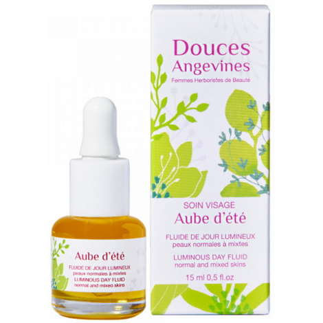 Les Douces Angevines Aube d'été Fluide de jour lumineux, rééquilibrant baume 15ml Onaturel