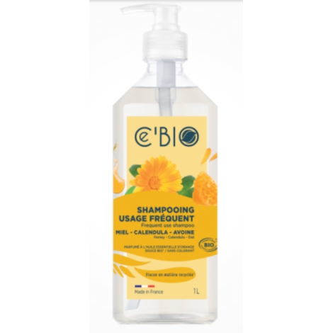 C'bio Shampooing usage fréquent Miel Calendula Avoine 1L C'bio