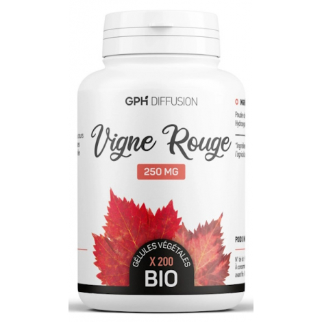 GPH Diffusion Vigne Rouge Bio 250 mg 200 gélules végétales GPH Diffusion