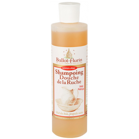 Ballot Flurin Shampoing douche de la Ruche assainissant et doux propolis miel 500ml Onaturel