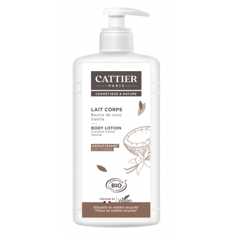 Cattier Lait adoucissant Vanille et extrait de coco 500ml Cattier