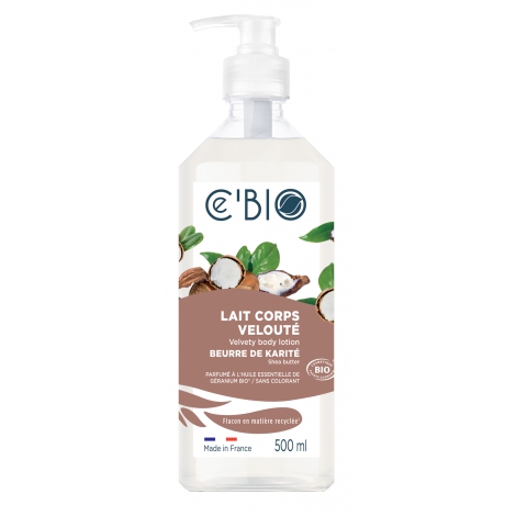 C'bio Lait corporel velouté Karité 500ml Cé'bio